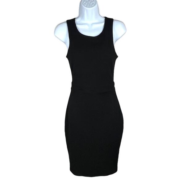 Pookie & Sebastian Dress Twist Back Cutout Solid Black Sleeveless Women's Small - Picture 3 of 11